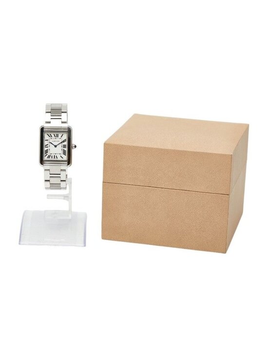 Cartier Tank Solo SM Watch White Silver Stainless Steel main image 5